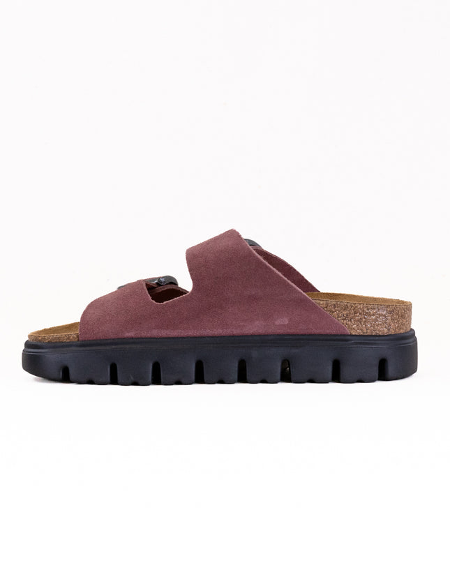 Birkenstock-Papillo Arizona Platform (Women's) - Pepper Suede
