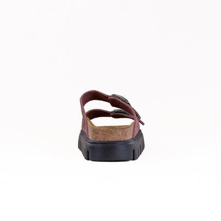 Birkenstock-Papillo Arizona Platform (Women's) - Pepper Suede