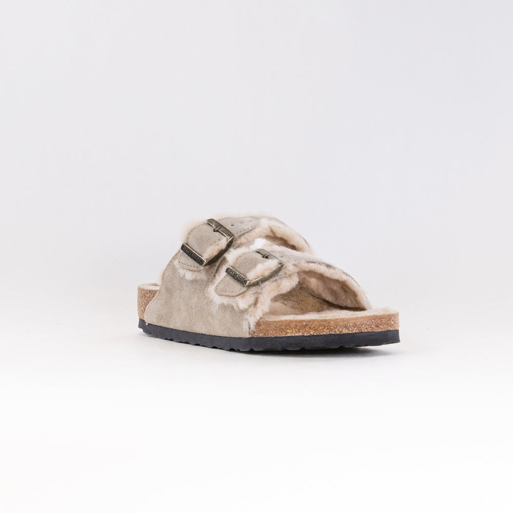 Birkenstock Arizona Shearling (Unisex) - Taupe/Sandcastle