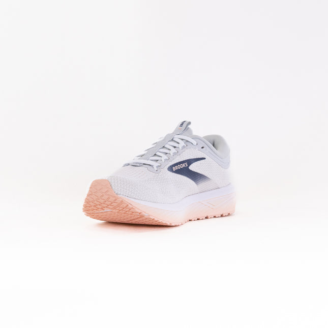 Brooks Revel 7 (Women's) - Oyster/White/Tropical Peach