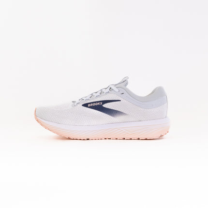 Brooks Revel 7 (Women's) - Oyster/White/Tropical Peach