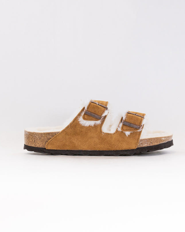 Birkenstock Arizona Shearling (Women's) - Mink Suede