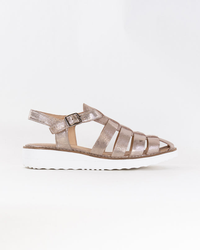 Django & Juliette Oblight (Women's) - Platino Scratch Leather