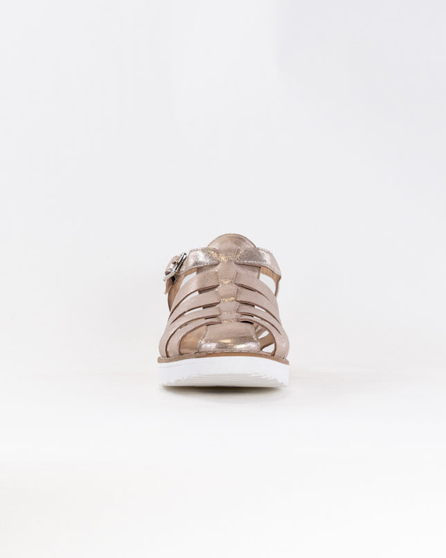 Django & Juliette Oblight (Women's) - Platino Scratch Leather
