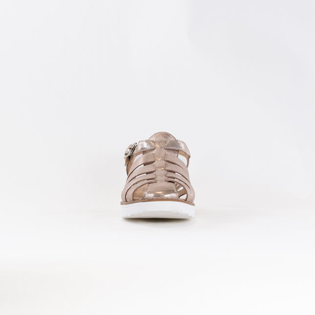 Django & Juliette Oblight (Women's) - Platino Scratch Leather