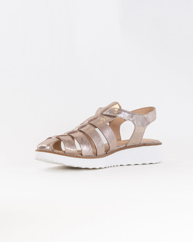 Django & Juliette Oblight (Women's) - Platino Scratch Leather