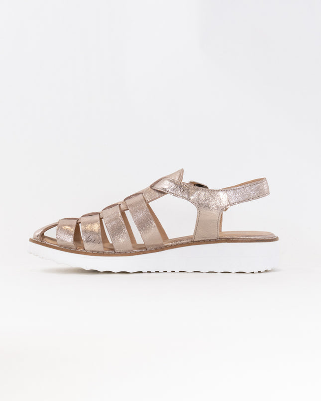 Django & Juliette Oblight (Women's) - Platino Scratch Leather