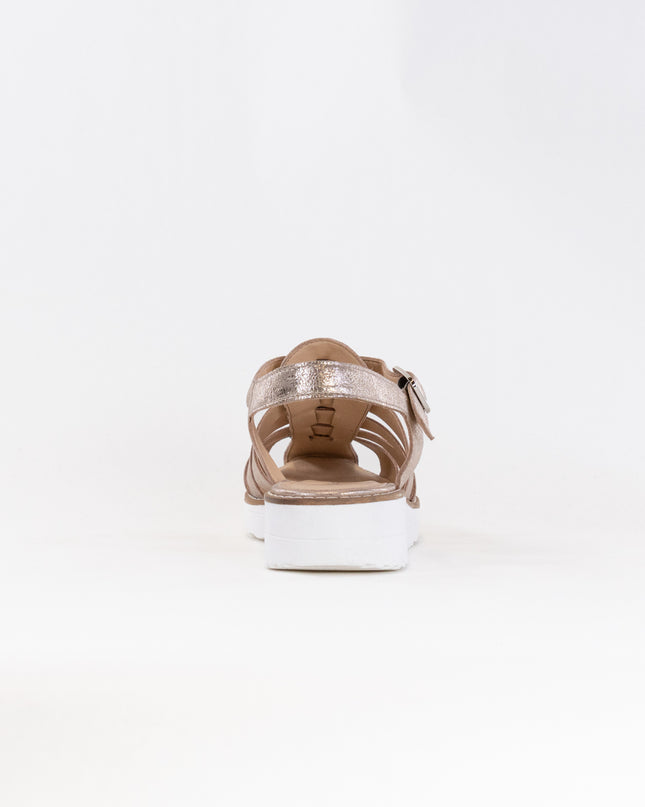 Django & Juliette Oblight (Women's) - Platino Scratch Leather