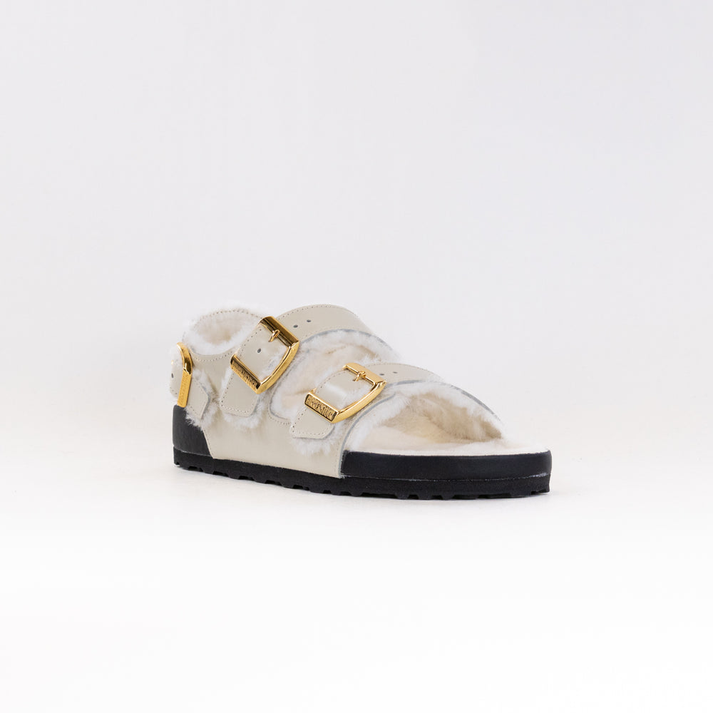 Birkenstock Milano Shearling - High-Shine Ecru