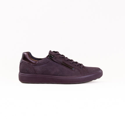 Ecco Soft 7 Side Zip Sneaker (Women's) - Raisin