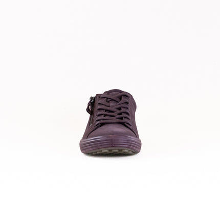 Ecco Soft 7 Side Zip Sneaker (Women's) - Raisin
