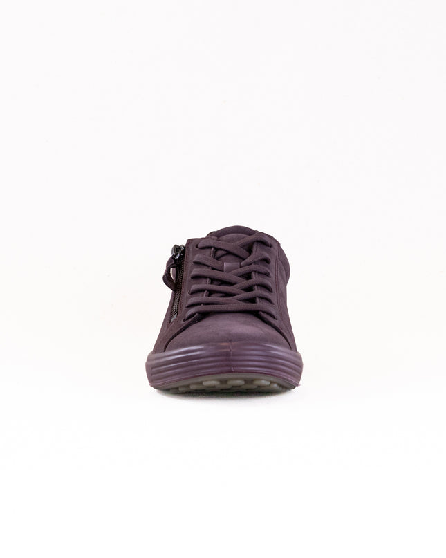 Ecco Soft 7 Side Zip Sneaker (Women's) - Raisin