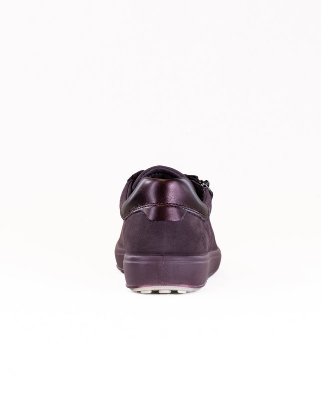 Ecco Soft 7 Side Zip Sneaker (Women's) - Raisin