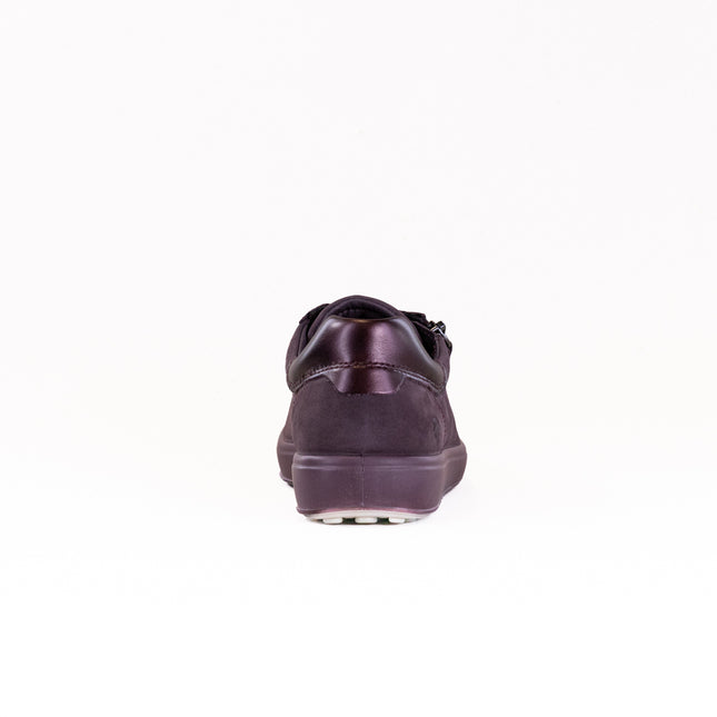 Ecco Soft 7 Side Zip Sneaker (Women's) - Raisin