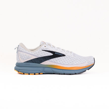 Brooks Trace 3 (Men's) - White/Orange/Goblin Blue