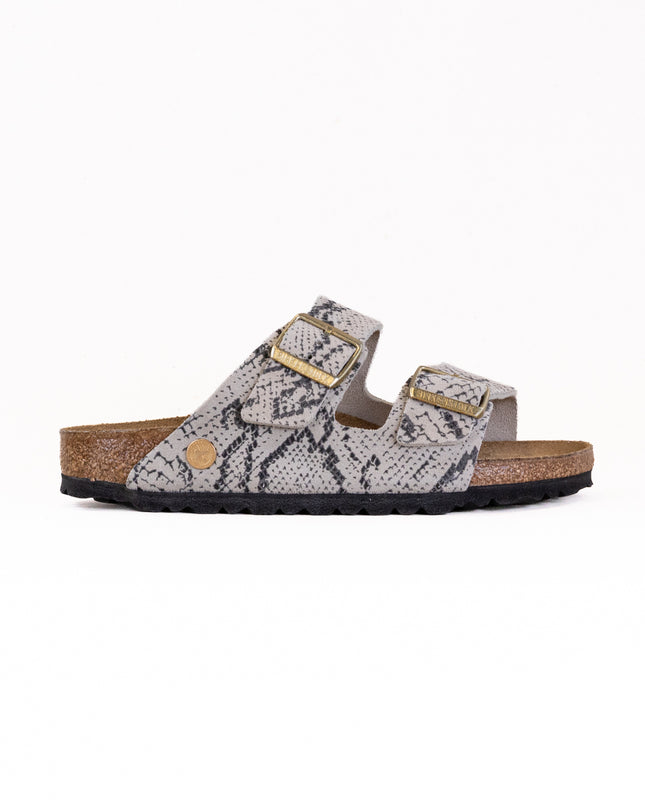 Birkenstock Arizona Rivet Logo (Women's) - Suede Oyster Snake