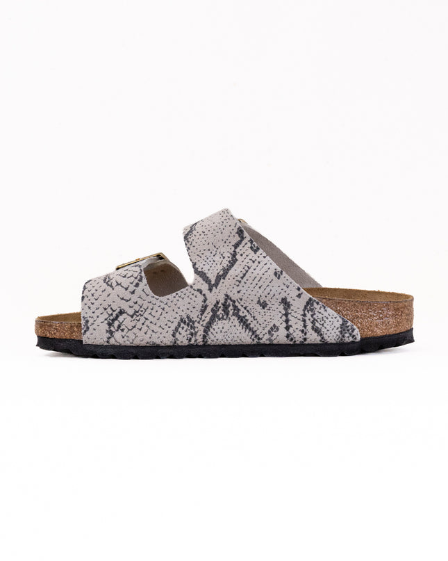 Birkenstock Arizona Rivet Logo (Women's) - Suede Oyster Snake