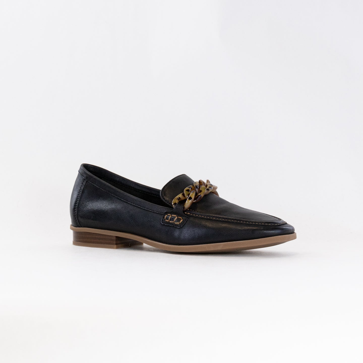 Clarks Sarafyna Iris (Women's) - Black Leather/Tortoise Bit