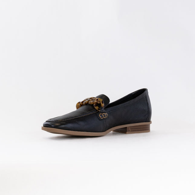 Clarks Sarafyna Iris (Women's) - Black Leather/Tortoise Bit