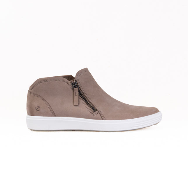 Ecco Soft 7 Side Zip Bootie (Women's) - Taupe