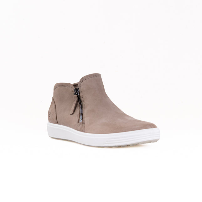 Ecco Soft 7 Side Zip Bootie (Women's) - Taupe