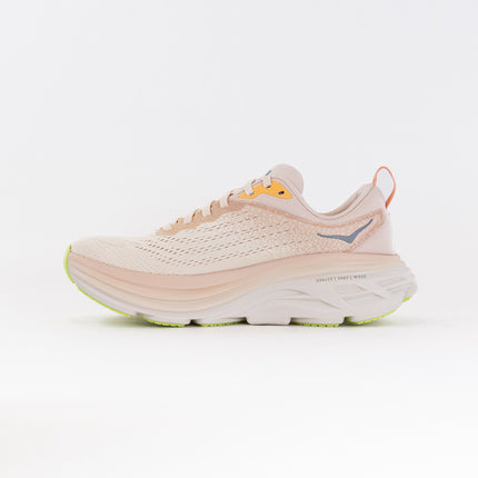 Hoka Bondi 8 Wide (Women's) - Cream/Vanilla