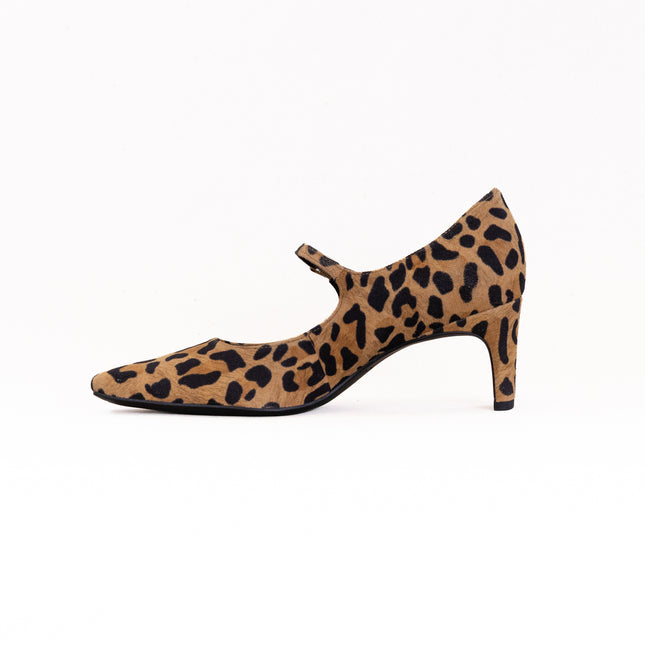 Vionic Samira Mary Jane Dress Heel (Women's) - Tan Leopard Print Suede