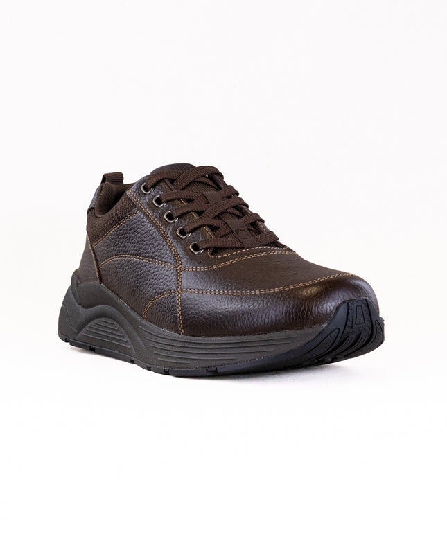 Drew Maker (Men's) - Brown Pebbled Leather