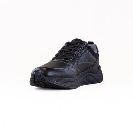 Drew Maker (Men's) - Black Pebbled Leather