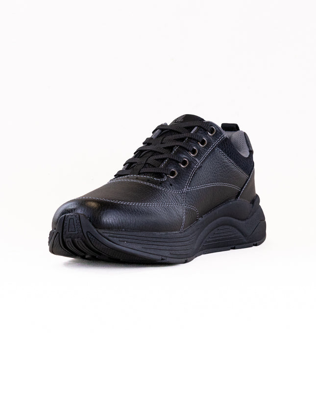 Drew Maker (Men's) - Black Pebbled Leather