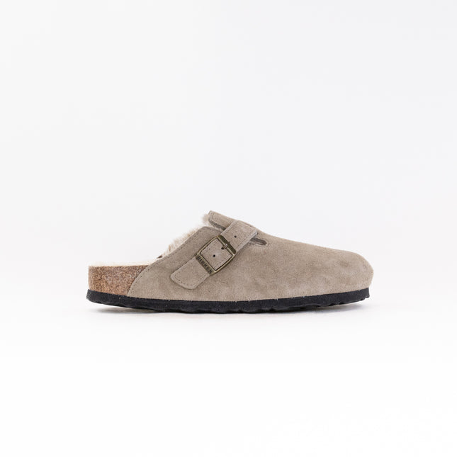 Birkenstock Boston Shearling (Women's) - Taupe Suede