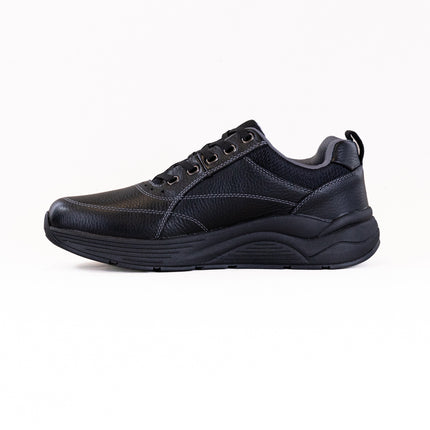 Drew Maker (Men's) - Black Pebbled Leather