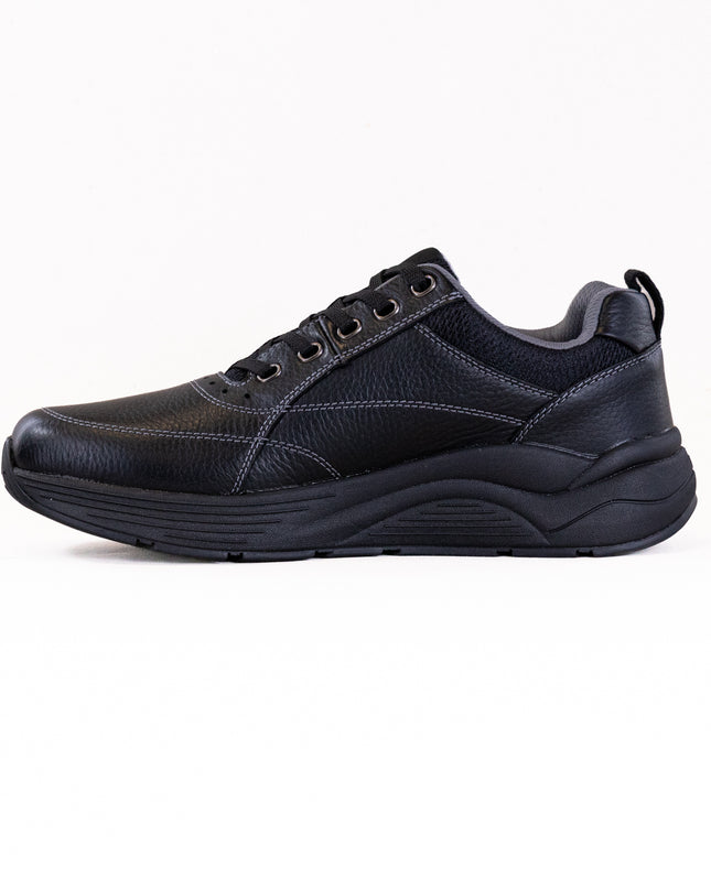 Drew Maker (Men's) - Black Pebbled Leather