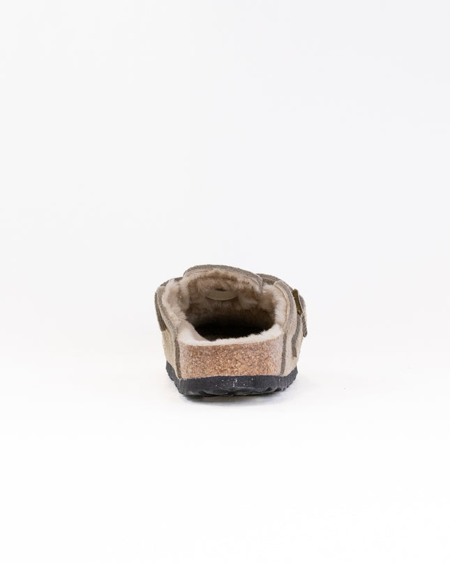 Birkenstock Boston Shearling (Women's) - Taupe Suede