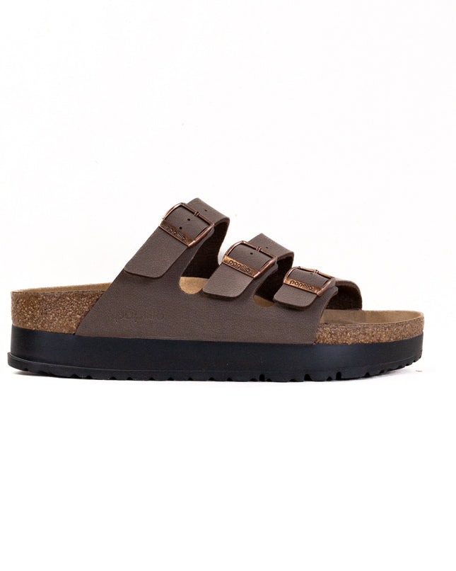 Birkenstock-Papillo Florida III Vegan Flex Platform (Women's) - Birkibuc Mocca