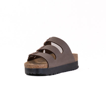 Birkenstock-Papillo Florida III Vegan Flex Platform (Women's) - Birkibuc Mocca