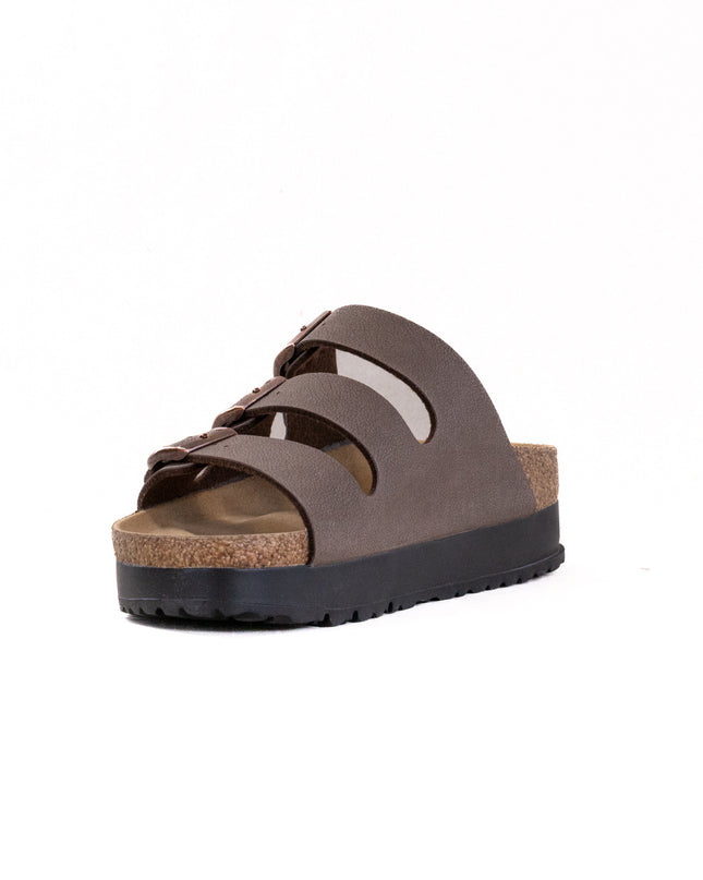 Birkenstock-Papillo Florida III Vegan Flex Platform (Women's) - Birkibuc Mocca