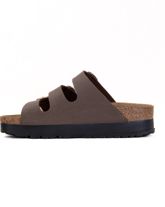 Birkenstock-Papillo Florida III Vegan Flex Platform (Women's) - Birkibuc Mocca