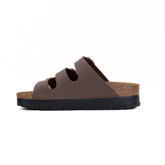 Birkenstock-Papillo Florida III Vegan Flex Platform (Women's) - Birkibuc Mocca