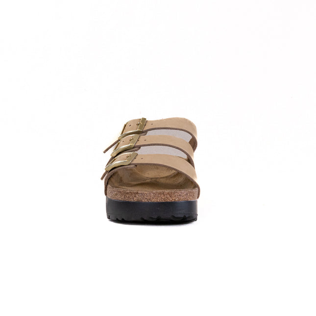 Birkenstock-Papillo Florida III Flex Platform (Women's) - Sandcastle Nubuck