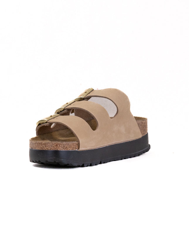 Birkenstock-Papillo Florida III Flex Platform (Women's) - Sandcastle Nubuck