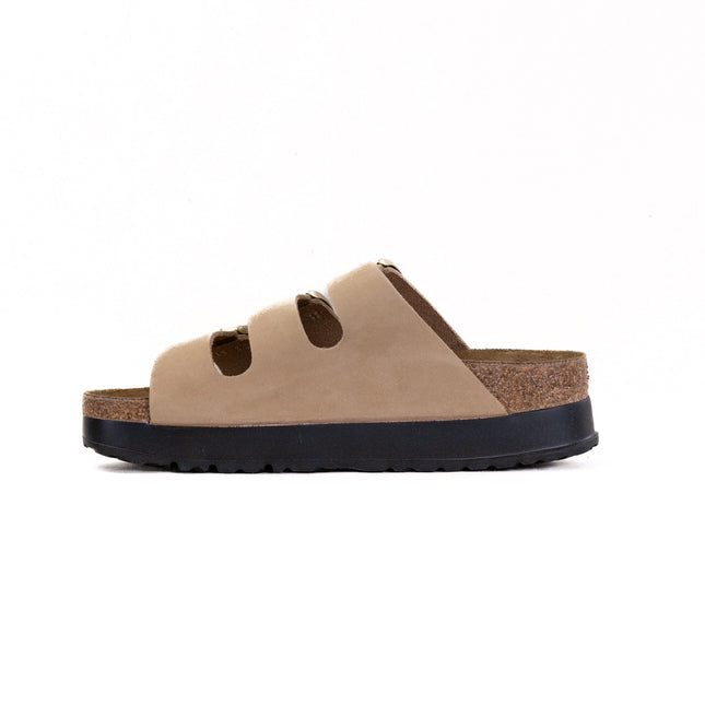 Birkenstock-Papillo Florida III Flex Platform (Women's) - Sandcastle Nubuck