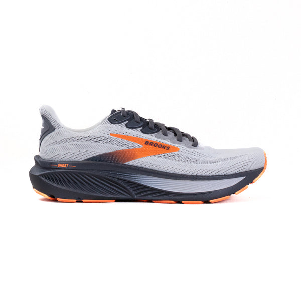 Brooks Ghost 17 (Men's) - Oyster Mushroom/Orange/Ebony