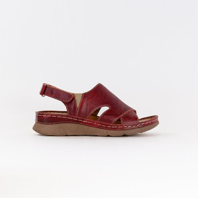V-Italia Monika Sandal 926 (Women's) - Red Leather
