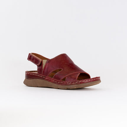 V-Italia Monika Sandal 926 (Women's) - Red Leather