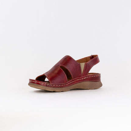 V-Italia Monika Sandal 926 (Women's) - Red Leather