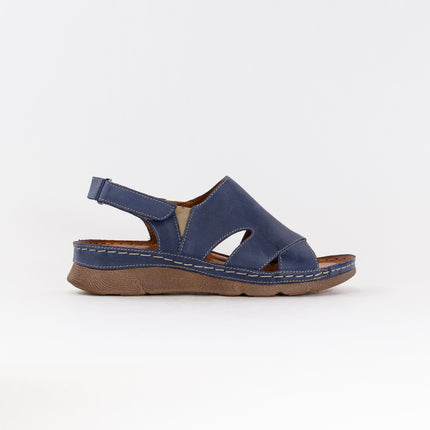 V-Italia Monika Sandal 926 (Women's) - Blue Leather