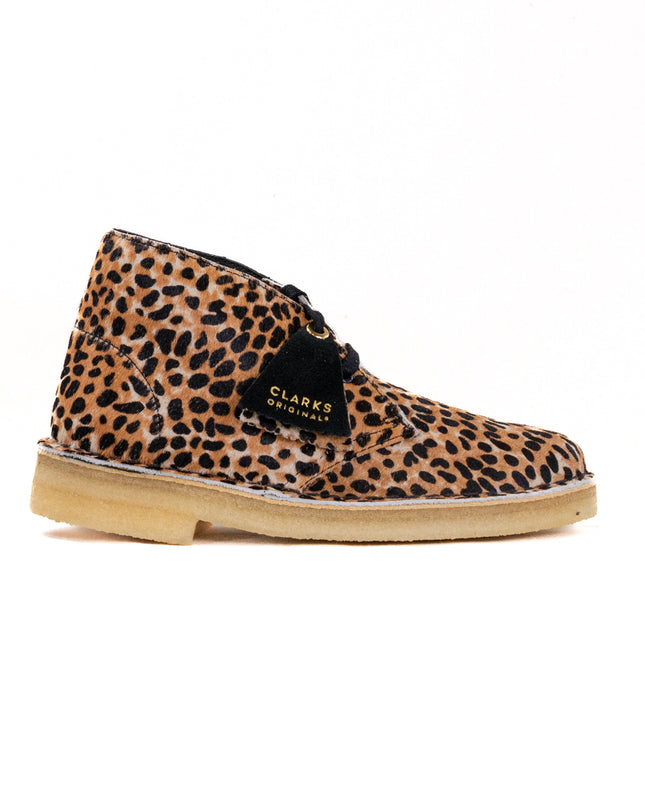 Clarks Desert Boot (Women's) - Leopard Print Pony