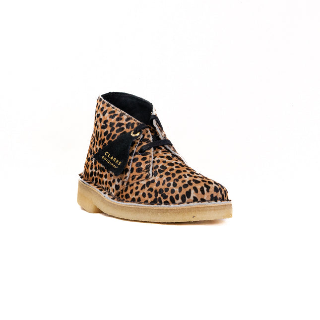 Clarks Desert Boot (Women's) - Leopard Print Pony