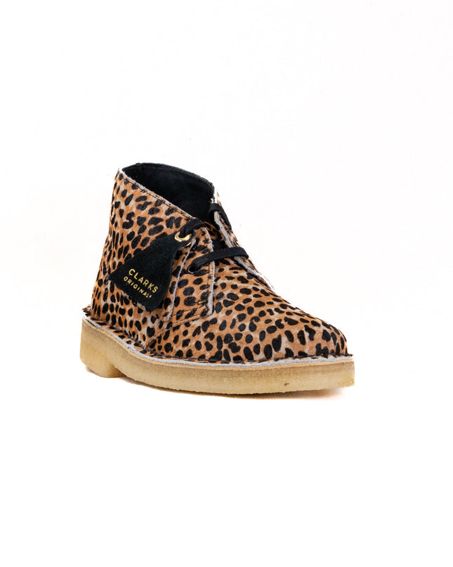 Clarks Desert Boot (Women's) - Leopard Print Pony